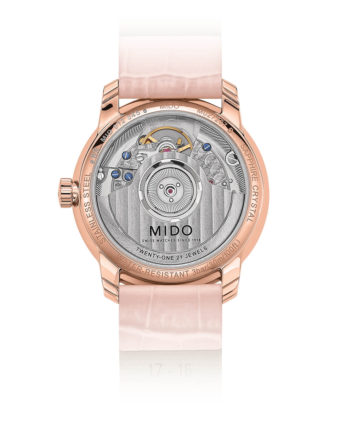 Mido Mido Baroncelli Heritage Lady M027.207.36.010.00 , наручные женские часы фото под углом