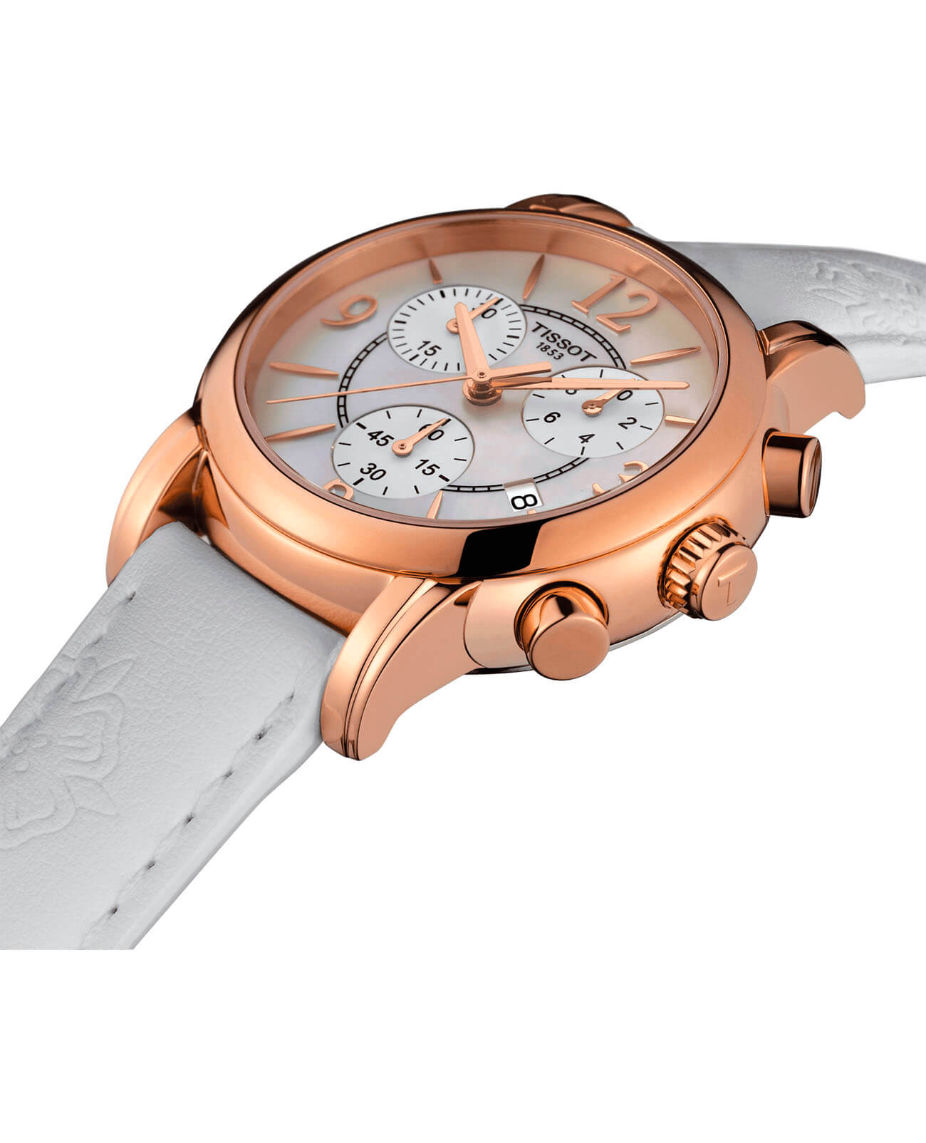 Tissot Tissot Dressport T050.217.37.117.00, t-lady швейцария женские часы на браслете кожаный боковой вид