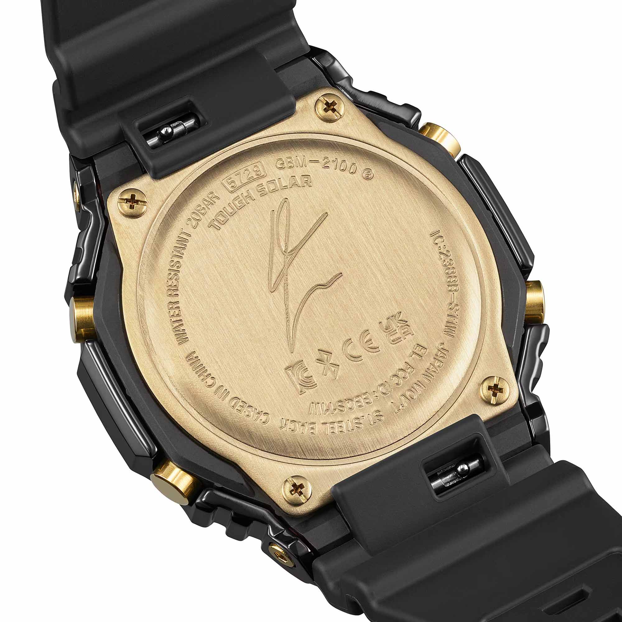 Casio Casio G-Shock GBM-2100RH-1A, g-shock япония мужские часы на браслете пластик боковой вид