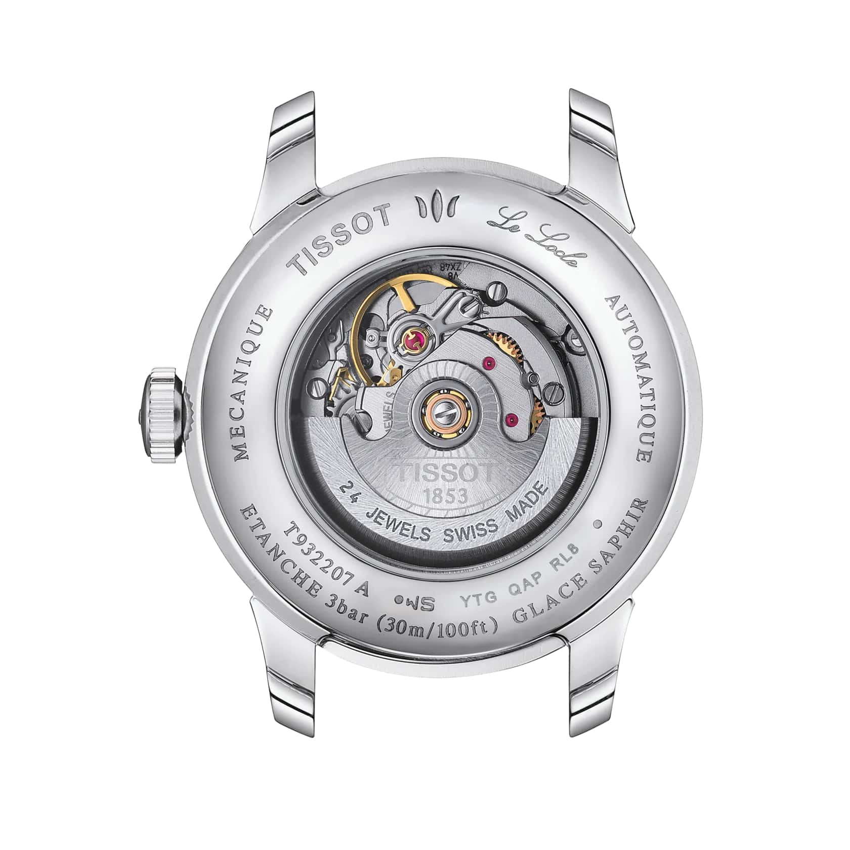 Tissot Tissot Le Locle Automatic COSC T932.207.41.036.00, t-classic швейцария женские часы на браслете нержавеющая сталь боковой вид