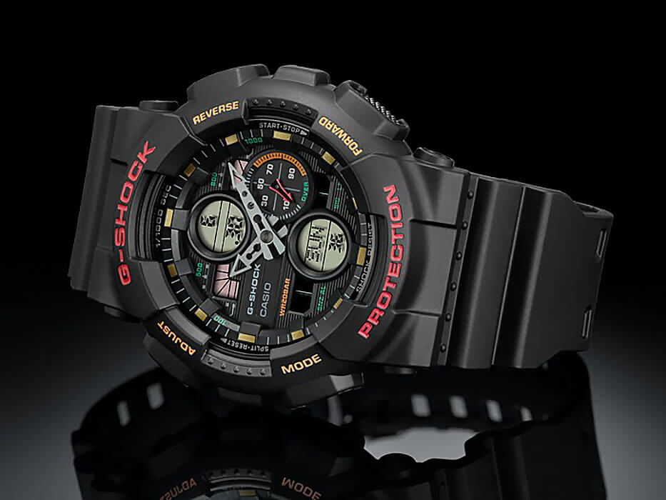 Casio Casio G-Shock GA-140-1A4DR (GA-140-1A4) электронные часы с аксессуарами мужские часы модель GA-140-1A4