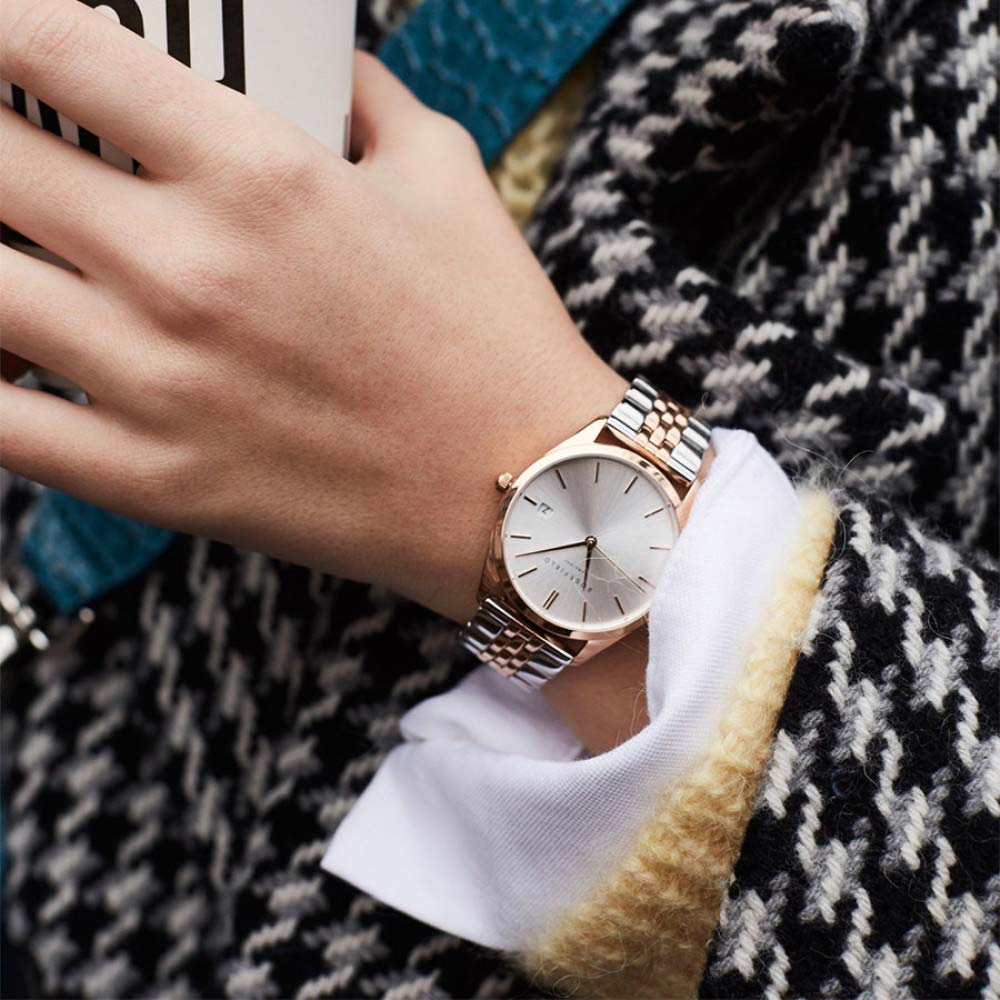 Rosefield Rosefield The Ace ACSRD-A06,  сша женские часы на браслете сталь c pvd покрытием боковой вид