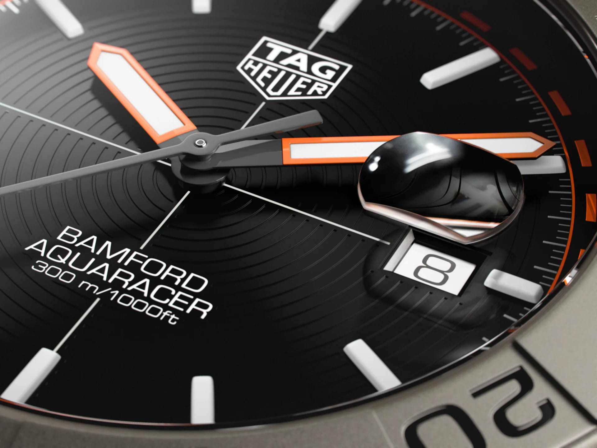 TAG Heuer TAG Heuer Aquaracer Professional 300 WAY208F.BF0638, aquaracer швейцария мужские часы на браслете титановый боковой вид