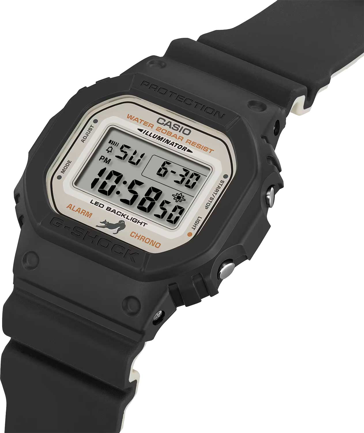 Оригинальные часы Casio Casio G-Shock DW-5600SHB-1 электронные калибр механизма  общий вид
