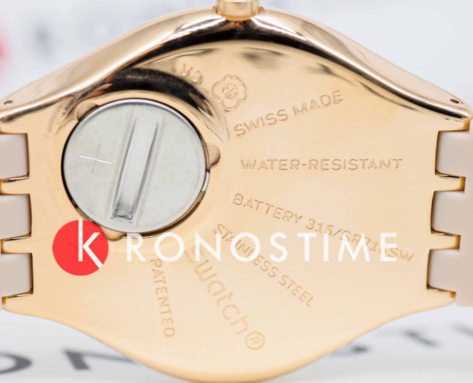 Swatch Swatch Skin Irony SYXG101 кварцевые женские часы часы крупный план золотой циферблата