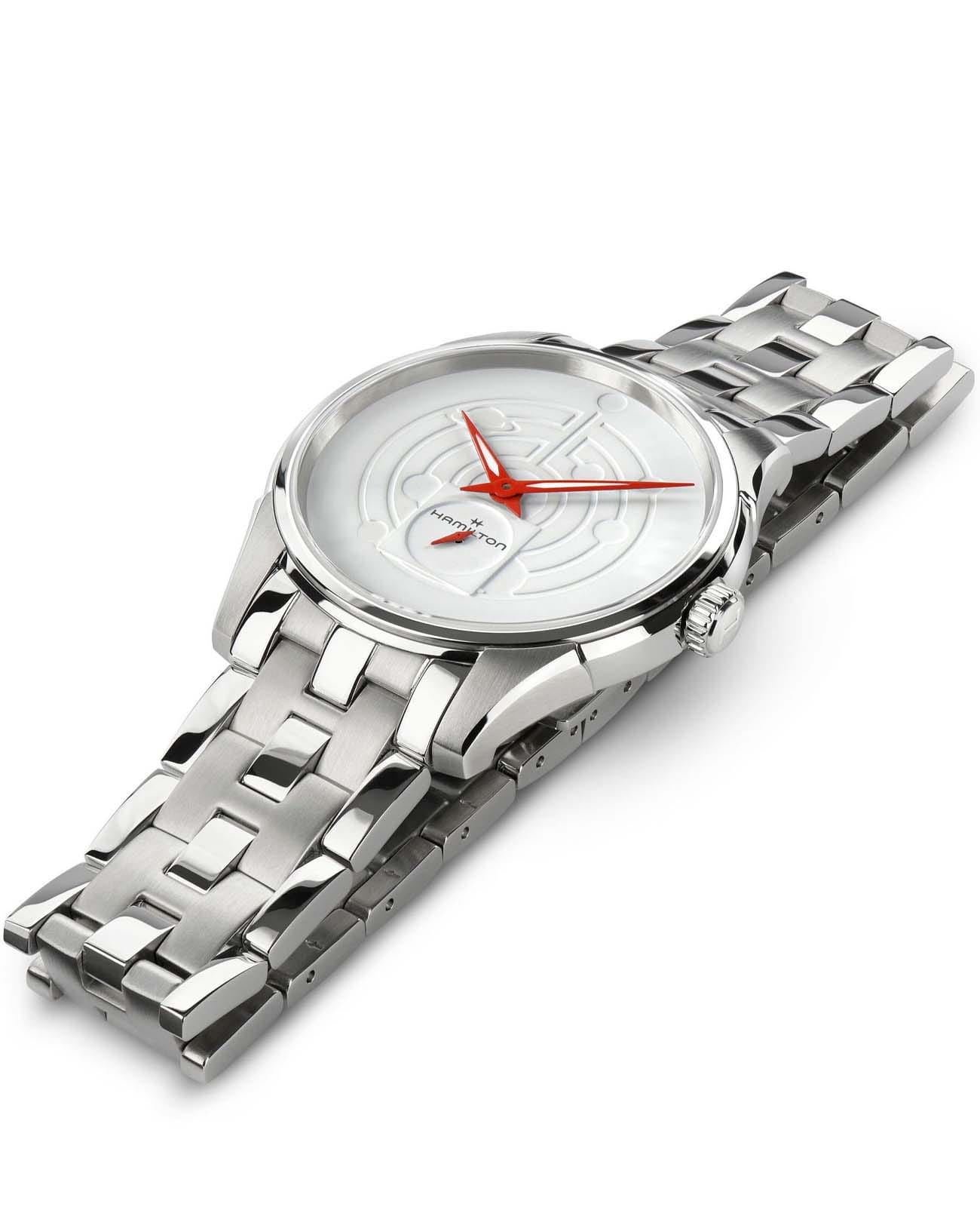 Оригинальные часы Hamilton Hamilton Jazzmaster Thinline Special Edition H38421110 кварцевые калибр механизма eta 980.163 общий вид