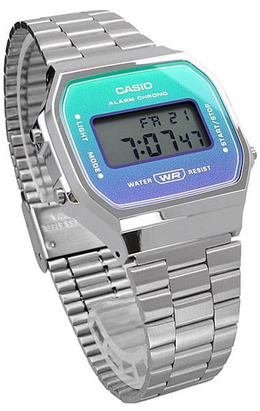 Casio Casio Vintage A-168WER-2A  — детали корпуса и сталь с ip покрытием