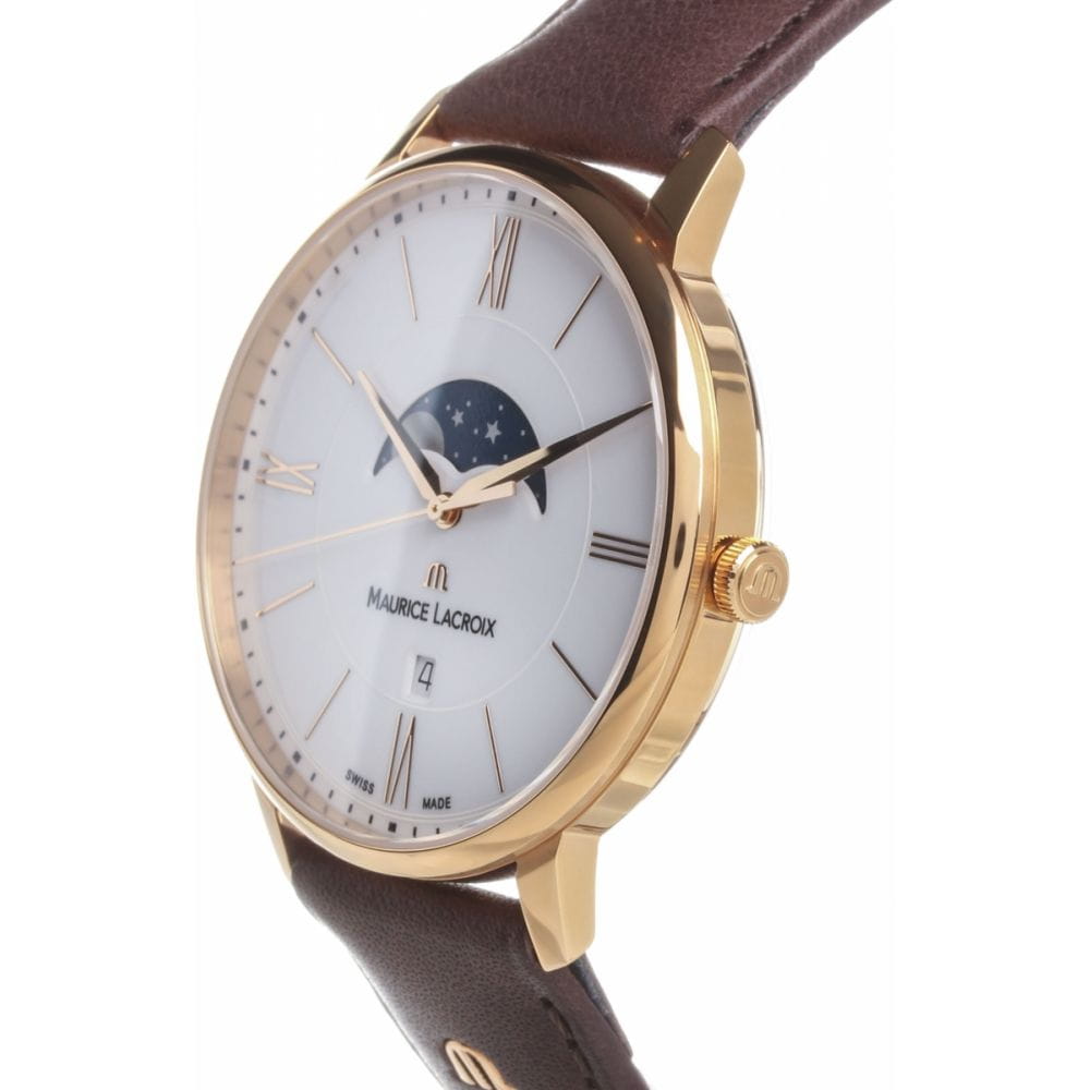 Maurice Lacroix Maurice Lacroix Eliros Moonphase EL1108-PVP01-112-1 , наручные мужские часы фото под углом