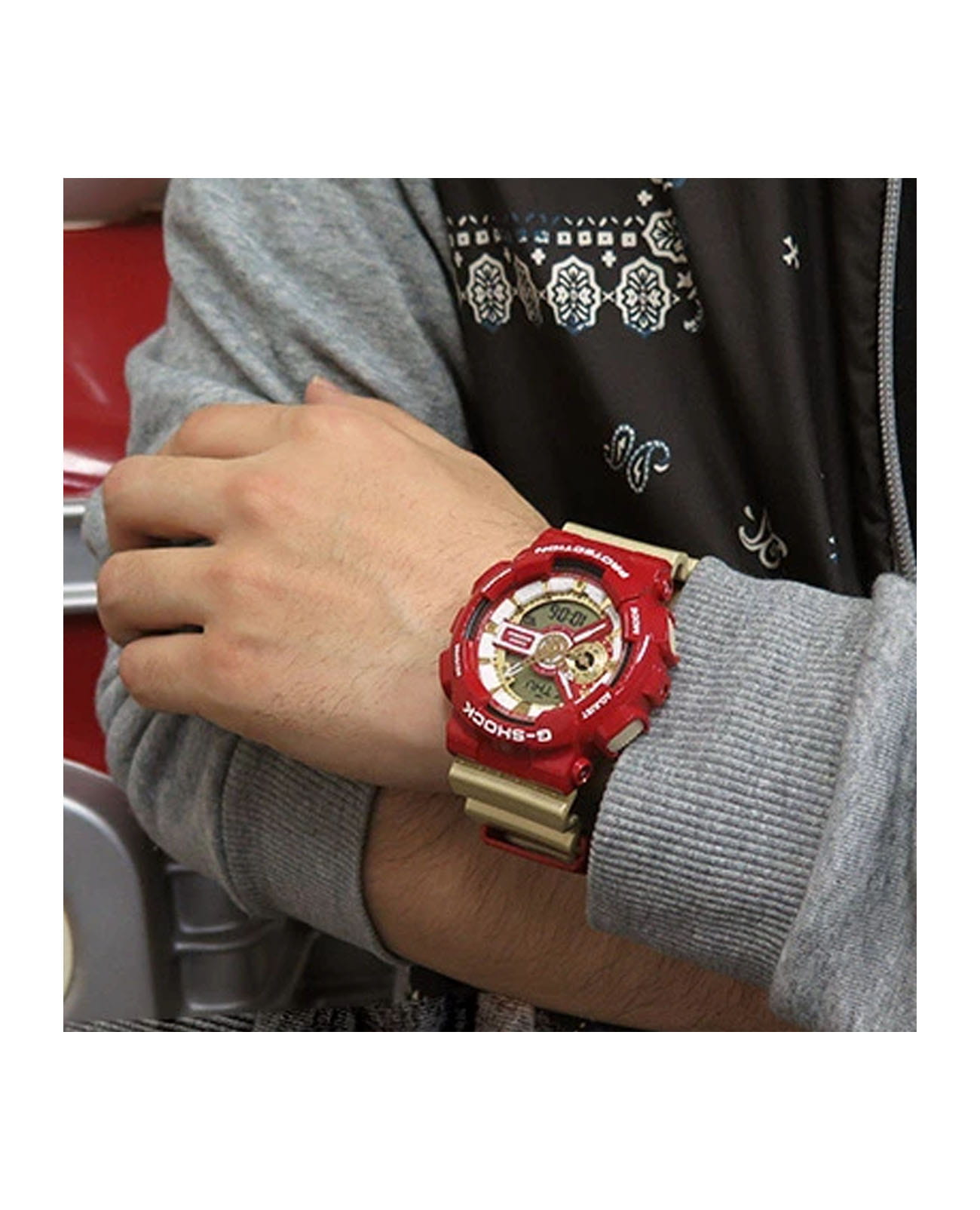Casio Casio G-Shock GA-110CS-4AER GA-110, наручные мужские часы фото под углом