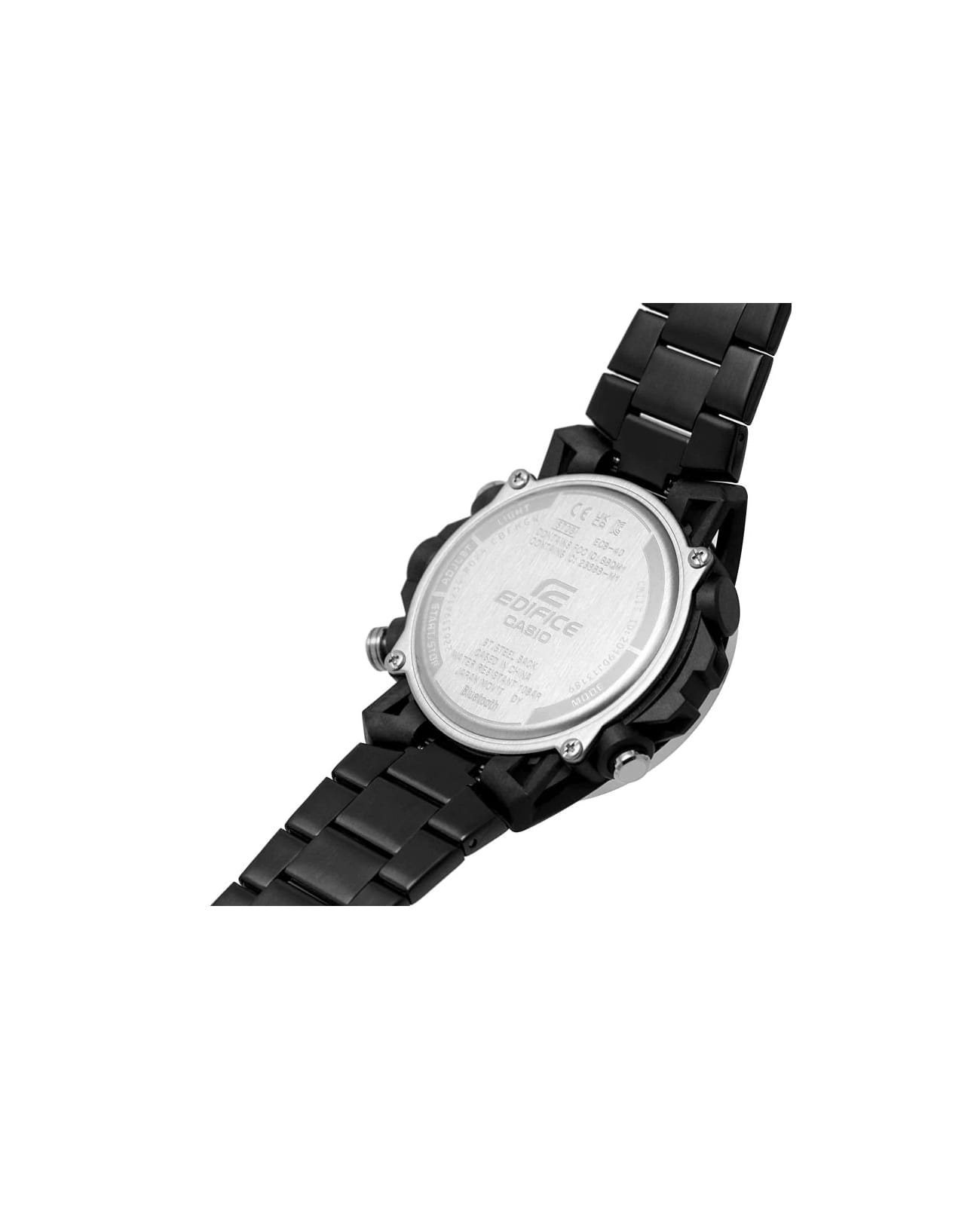 Casio Casio Edifice ECB-40DC-1ADF (ECB-40DC-1AEF), edifice япония мужские часы на браслете нержавеющая сталь с ip-покрытием боковой вид