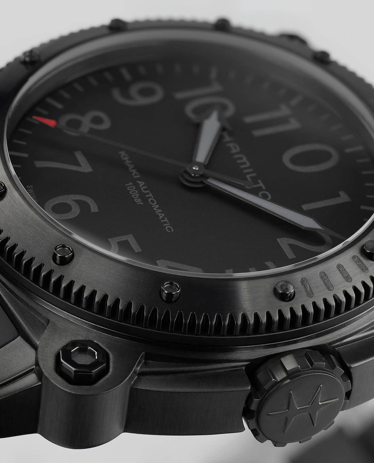 Оригинальные часы Hamilton Hamilton Khaki Navy BeLOWZERO Auto Limited Edition H78505332 механические калибр механизма h-10 общий вид