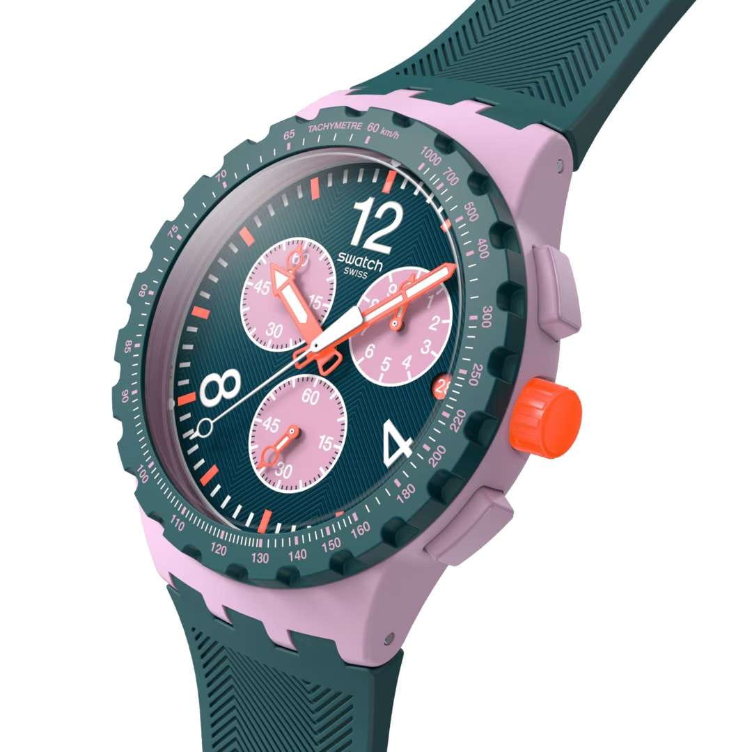 Swatch Swatch Moment Of Rose SUSP400, bioceramic швейцария мужские часы на браслете силикон боковой вид