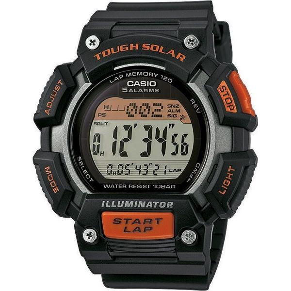 Casio Casio Illuminator STL-S110H-1A  STL-S110H-1A кварцевые мужские часы серый циферблат, браслет пластик — вид спереди