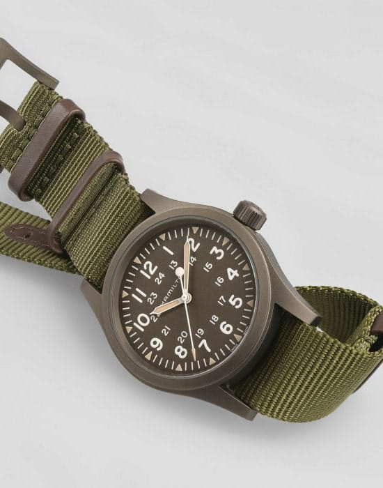 Hamilton Hamilton Khaki Field Mechanical H69449961, khaki field швейцария мужские часы на браслете тканевый боковой вид