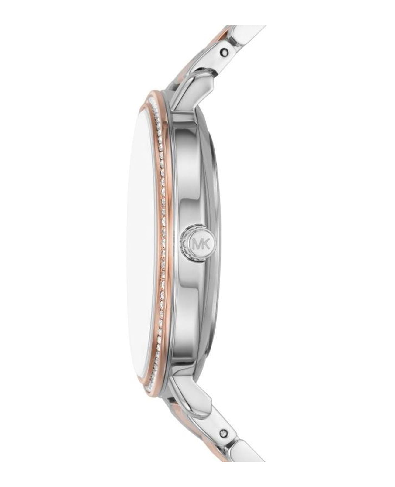 Michael Kors Michael Kors Pyper MK4667,  сша женские часы на браслете нержавеющая сталь с pvd-покрытием боковой вид