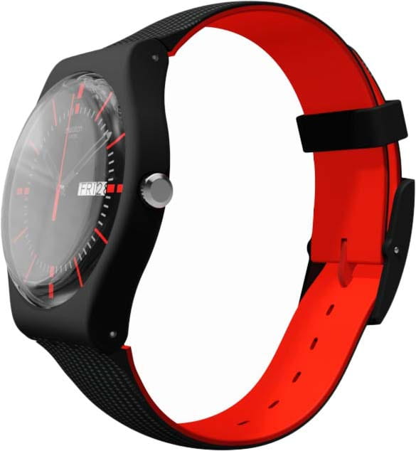 Swatch Swatch New Gent SUOB714, gent швейцария мужские часы на браслете силикон боковой вид