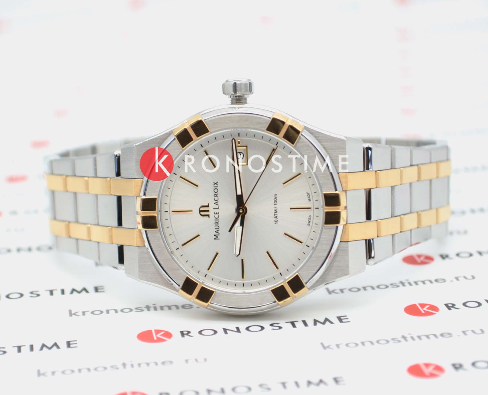 Maurice Lacroix Maurice Lacroix Aikon Quartz AI1108-PVP02-130-1 женские часы белый циферблат на запястье