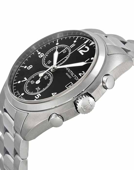 Hamilton H76512133 мужские часы застежка крупным планом