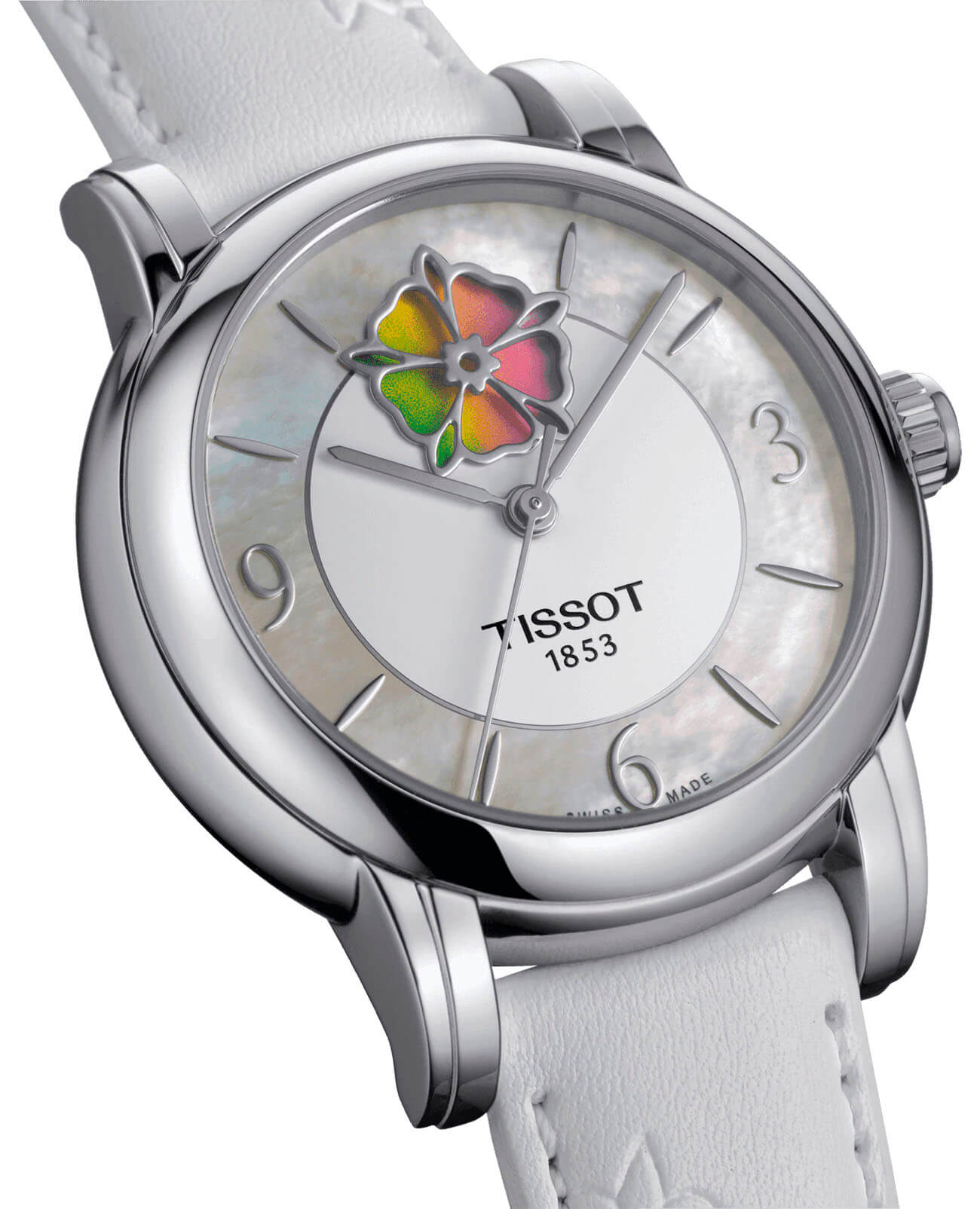 Оригинальные часы Tissot Tissot Lady Heart Flower Powermatic 80 T050.207.17.117.05 механические калибр механизма powermatic 80.111 общий вид