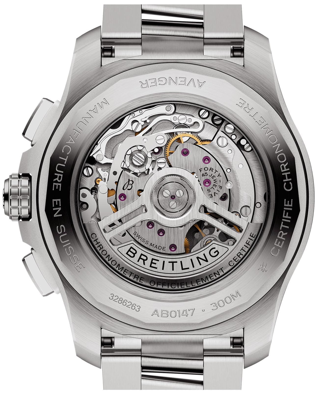 Оригинальные часы Breitling Breitling Avenger B01 Chronograph 44 AB0147101C1A1 механические калибр механизма мануфактурный механизм breitling caliber b01 общий вид