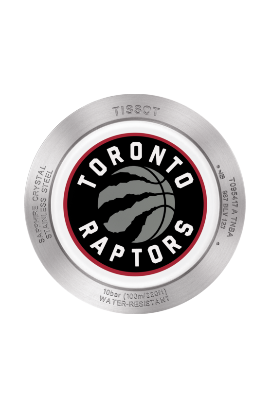Tissot Tissot Quickster NBA Toronto Raptors T095.417.17.037.16, t-sport швейцария мужские часы на браслете тканевый боковой вид