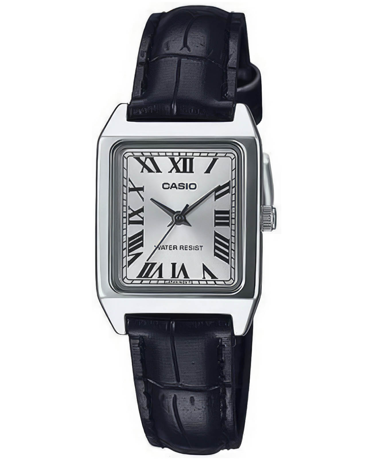 Casio Casio Collection LTP-V007L-7B1  LTP-V007L-7B1 кварцевые женские часы серый циферблат, браслет кожаный — вид спереди