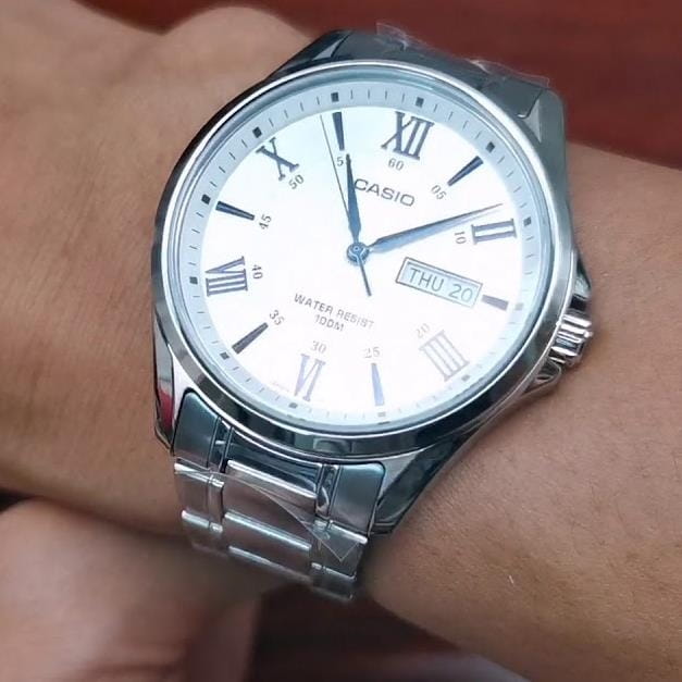 Casio Casio Collection MTP-1384D-7A2VDF (MTP-1384D-7A2), mtp япония мужские часы на браслете нержавеющая сталь боковой вид