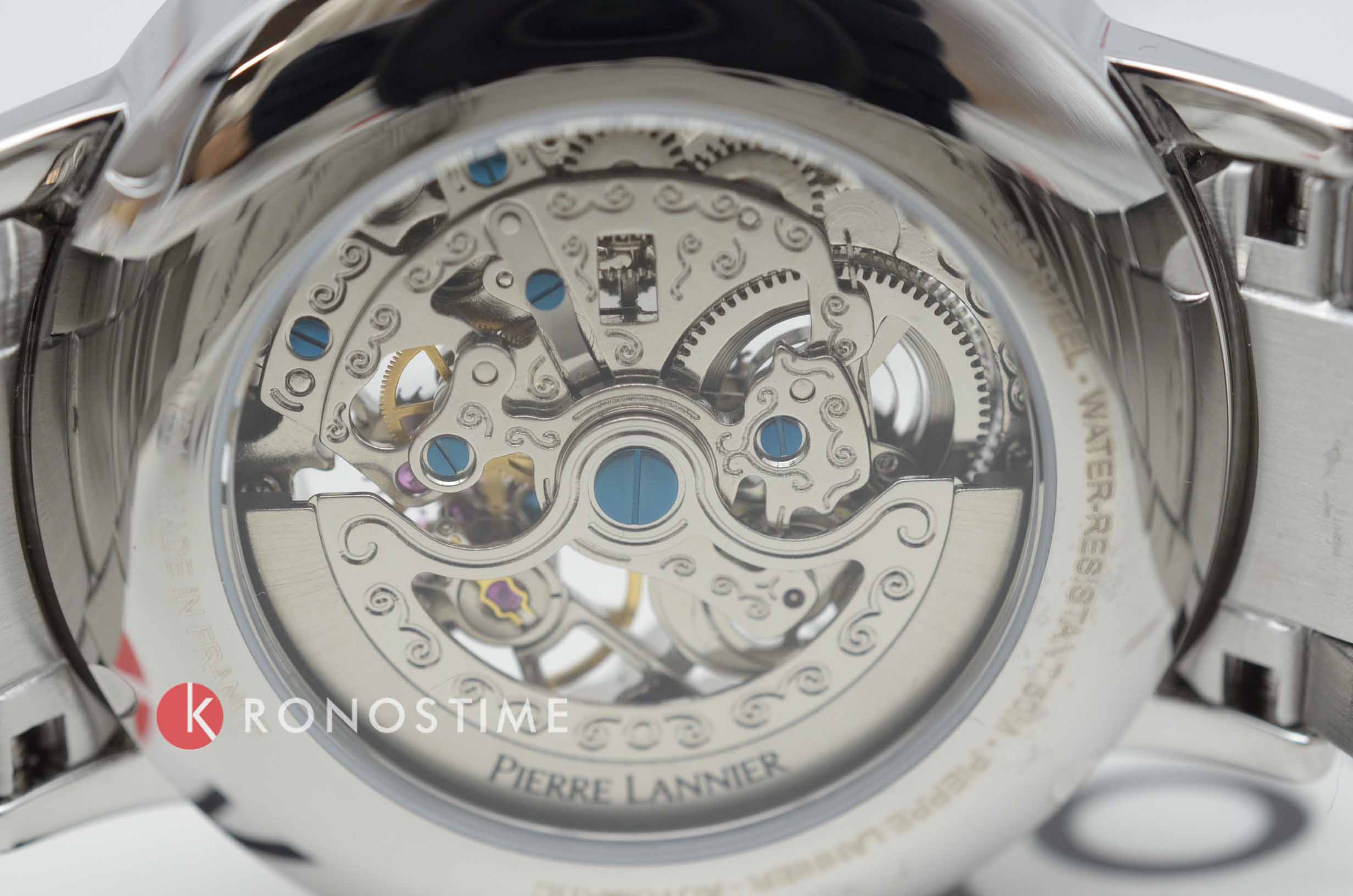 Pierre Lannier Pierre Lannier Automatic 317B171 механические мужские часы часы крупный план зеленый циферблата