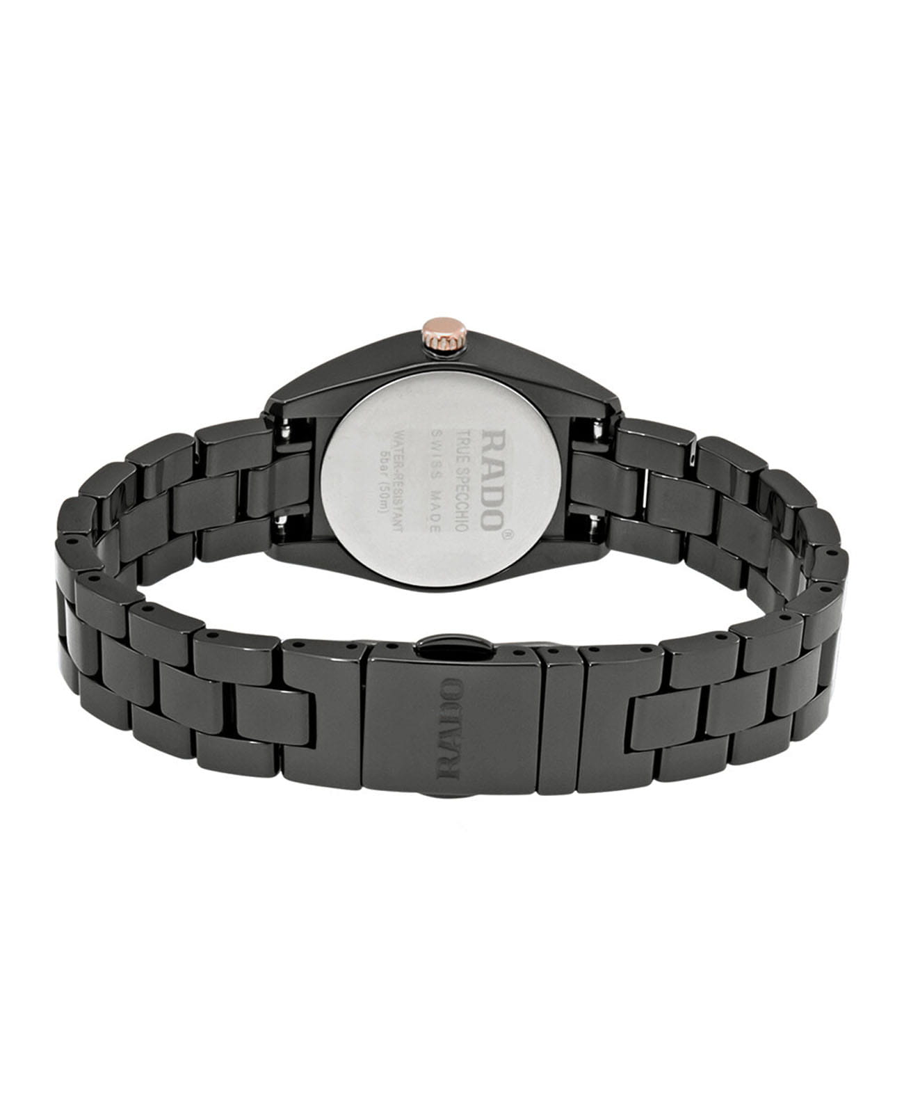 Rado Rado Specchio R31508157, true square швейцария женские часы на браслете керамика боковой вид