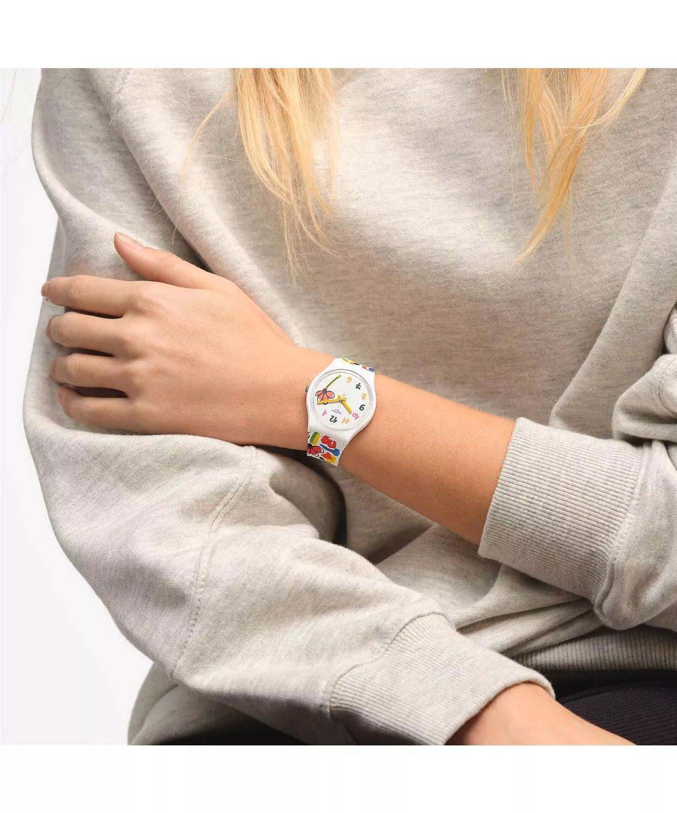 Swatch Swatch Gent Biosourced Standart SO28W108 женские часы цветной циферблат на запястье