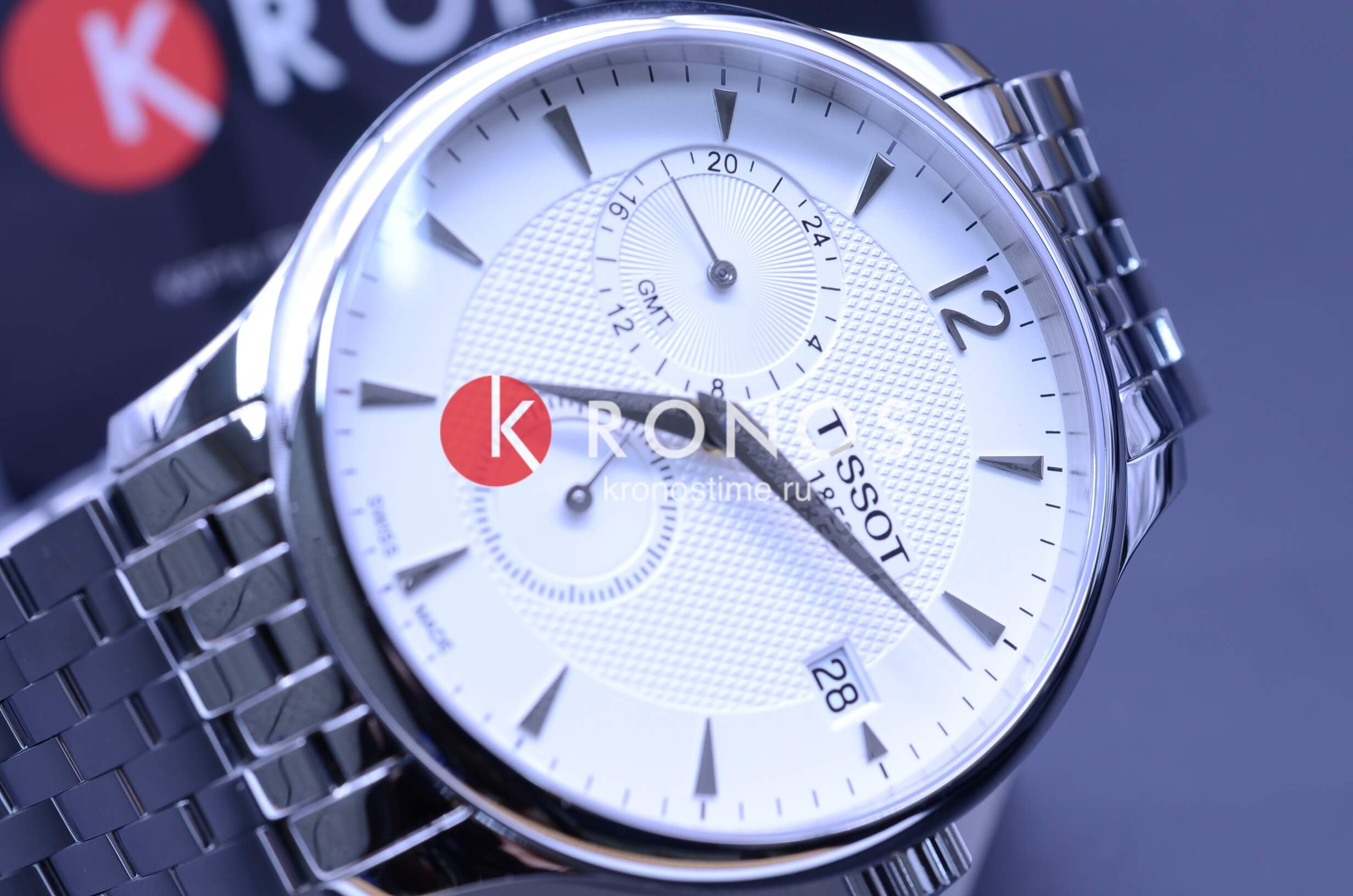 Оригинальные часы Tissot Tissot Tradition GMT T063.639.11.037.00 кварцевые калибр механизма eta g10.961 общий вид