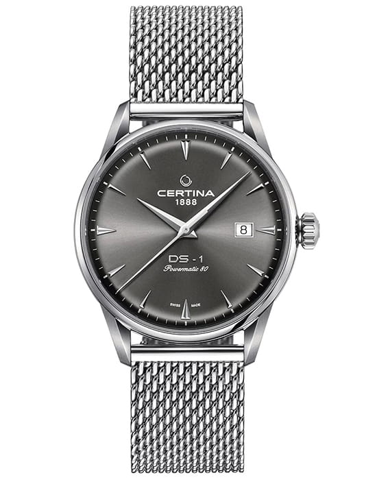 Certina Certina DS-1 Powermatic 80 C029.807.11.081.02, ds powermatic 80 швейцария мужские часы на браслете тканевый боковой вид