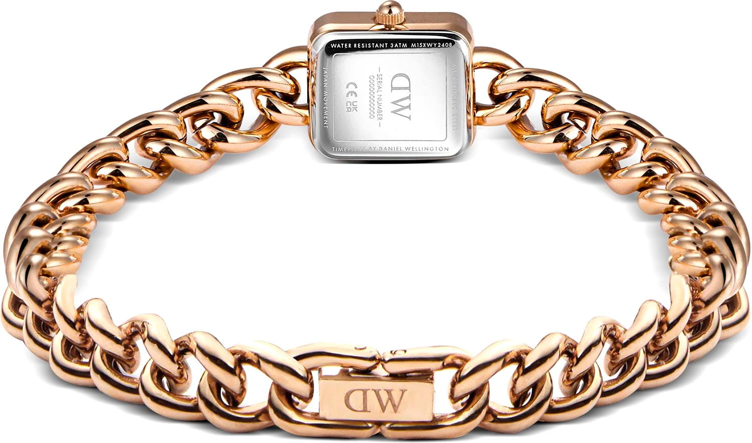 Daniel Wellington Daniel Wellington Jolie Chain DW00100835,  швеция женские часы на браслете нержавеющая сталь с pvd-покрытием боковой вид