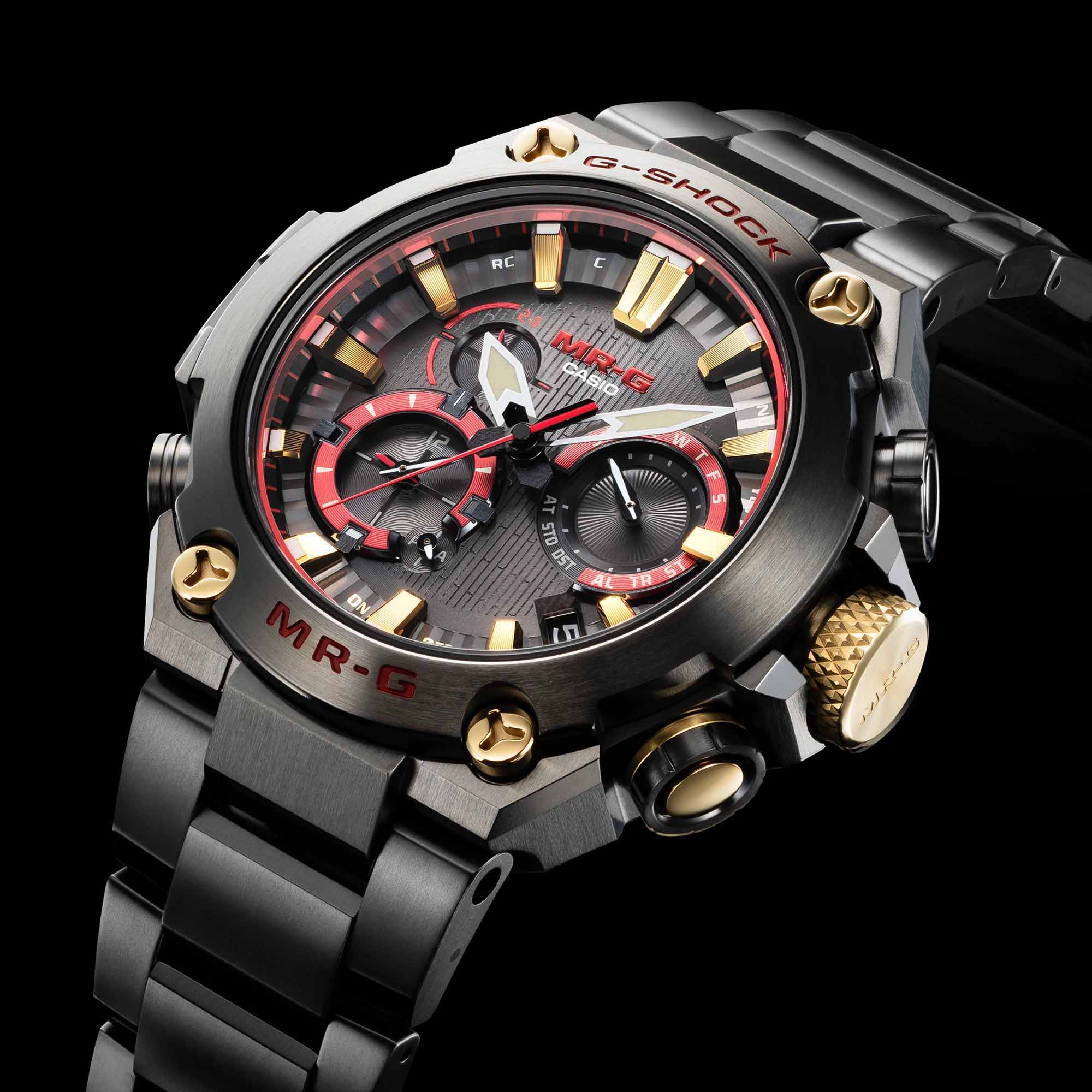 Casio MRG-B2000B-1A4DR мужские часы застежка крупным планом
