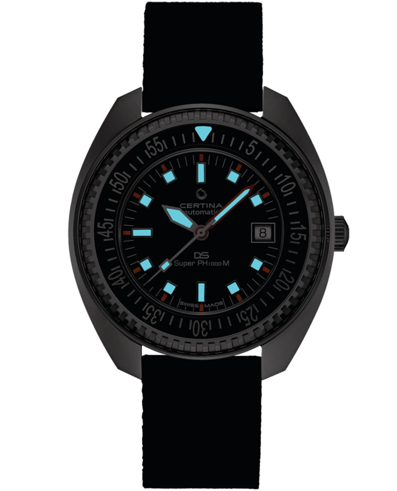 Certina Certina DS SUPER PH1000M C024.907.18.051.00 - наручные мужские часы наручные часы в перспективе черный циферблат