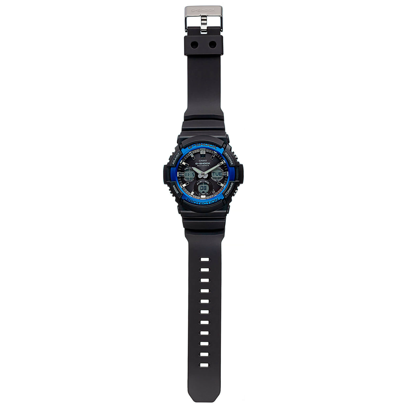 Casio GAW-100B-1A2 мужские часы застежка крупным планом