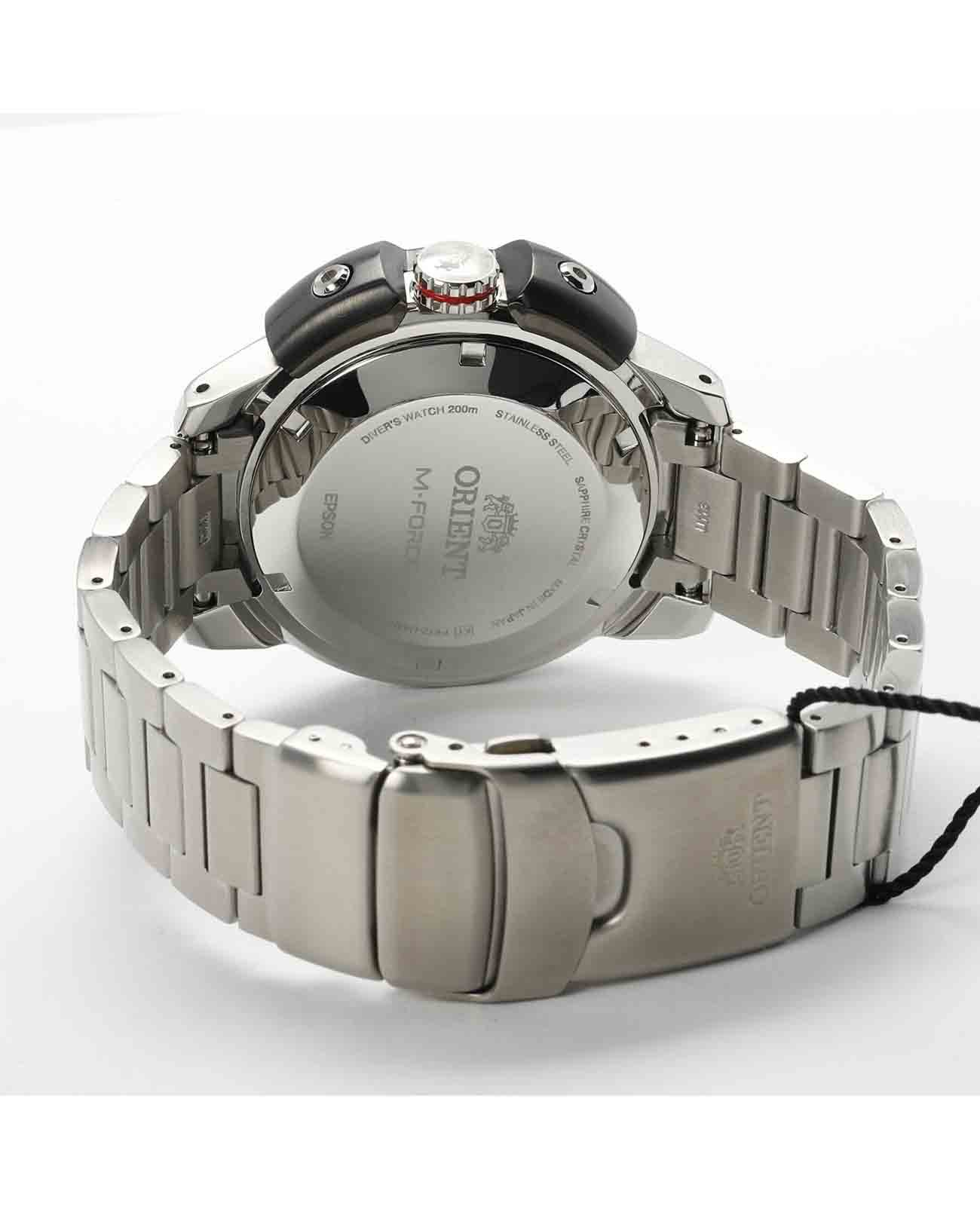 Orient Orient M-Force RA-AC0L02R (RN-AC0L02R)  - задняя крышка сталь металл корпуса, япония часы