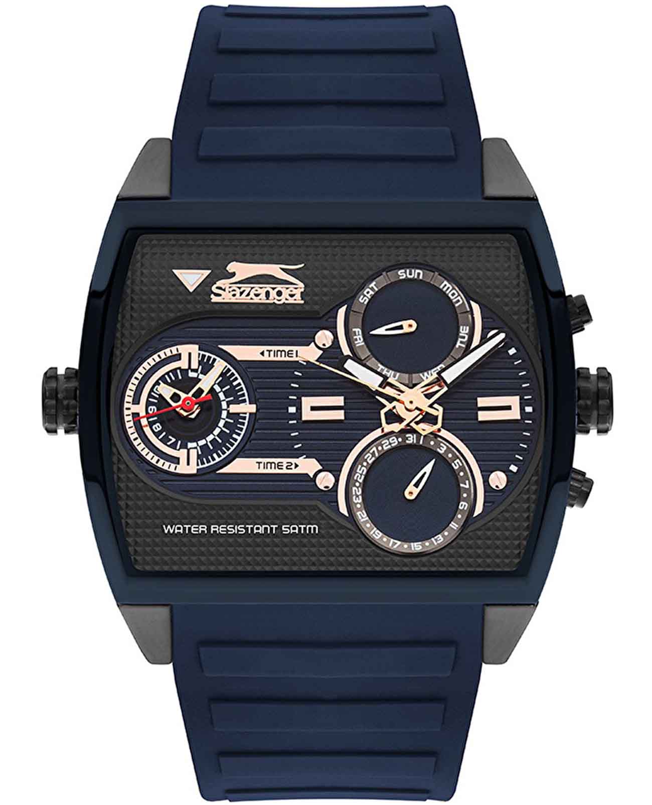 Slazenger Slazenger SL.09.2208.2.02  SL.09.2208.2.02 кварцевые мужские часы  циферблат, браслет резина — вид спереди