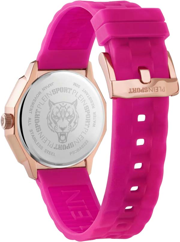 Plein Sport Plein Sport Dynasty PSOBA0223,  германия женские часы на браслете силикон боковой вид
