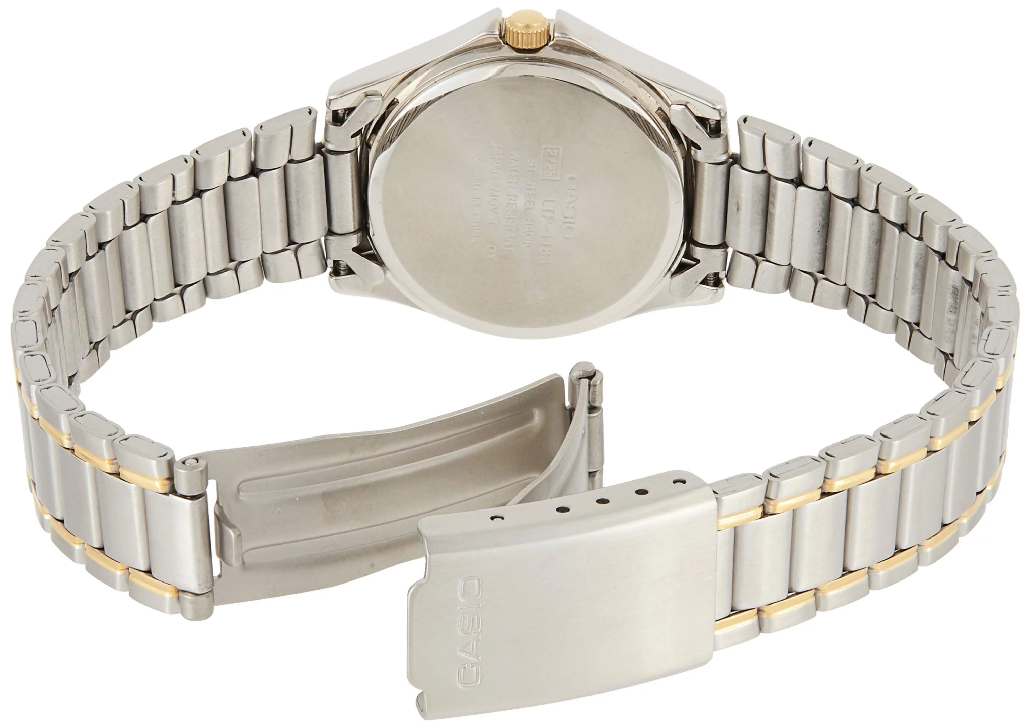 Casio MTP-1183G-7A мужские часы застежка крупным планом
