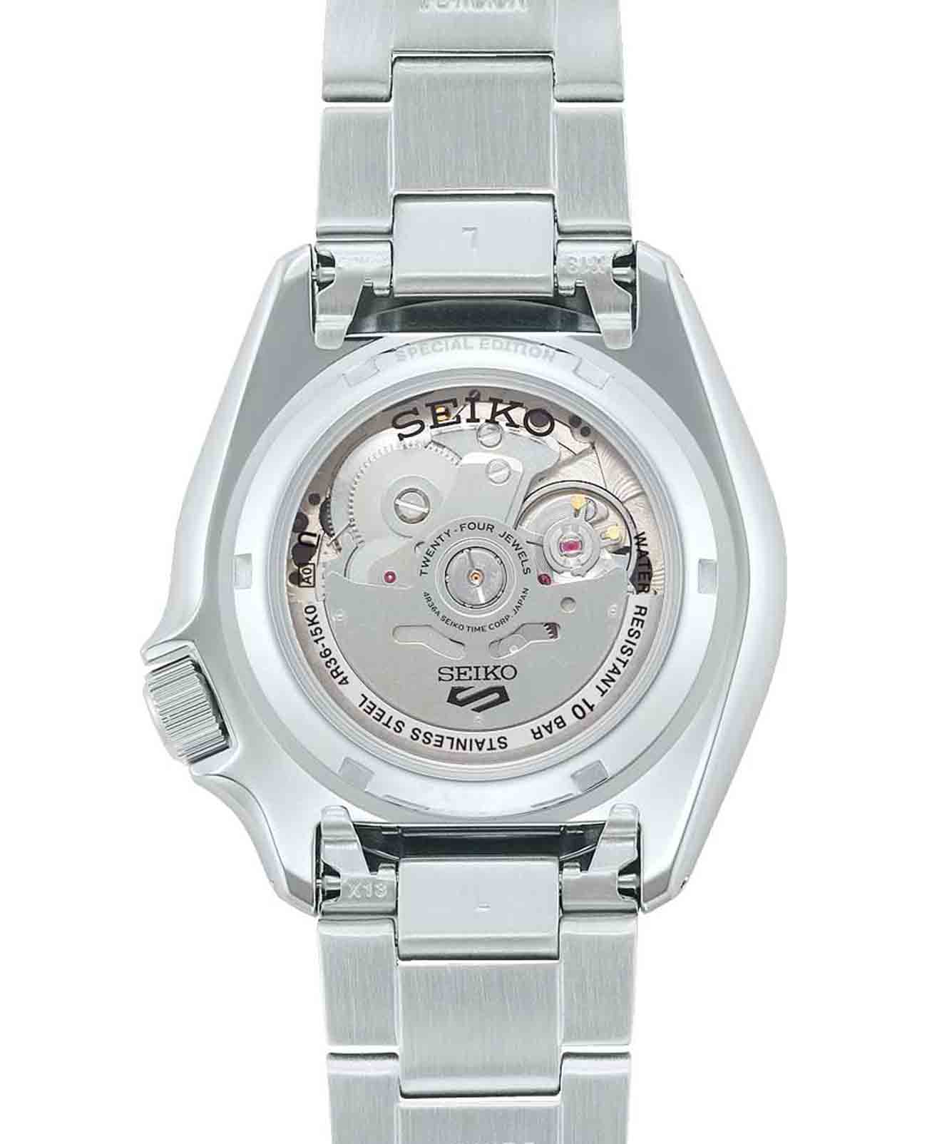Seiko Seiko 5 Sports SRPK65K1  - задняя крышка сталь металл корпуса, япония часы