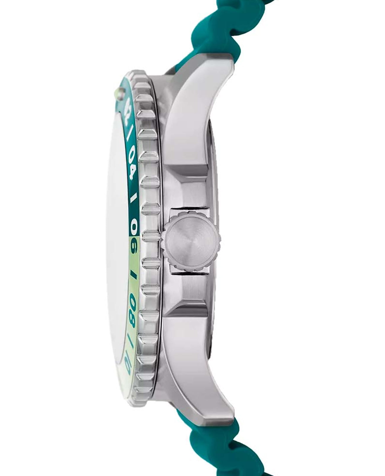 Fossil Fossil Blue FS5992,  сша мужские часы на браслете силикон боковой вид