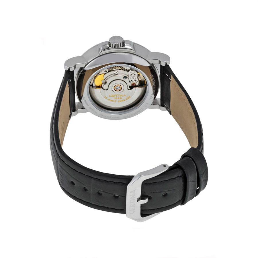 Certina Certina DS Caimano C017.407.16.037.00,  швейцария мужские часы на браслете кожаный боковой вид