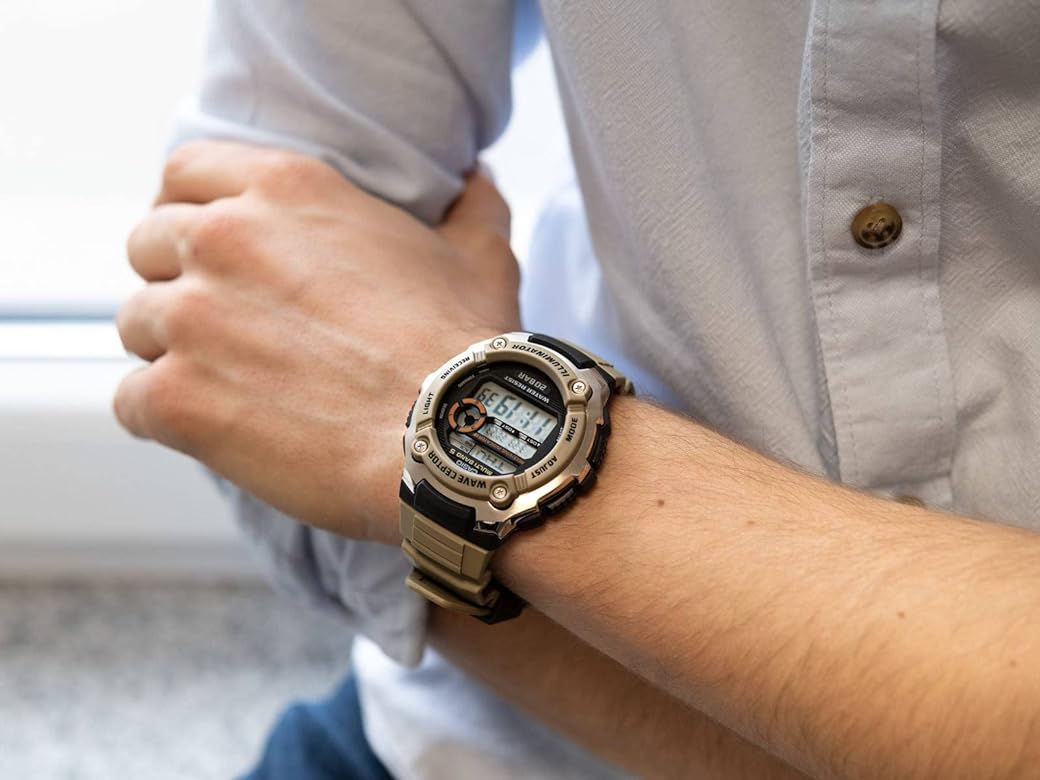 Casio Casio Radio Controlled WV-200R-5AEF , наручные мужские часы фото под углом