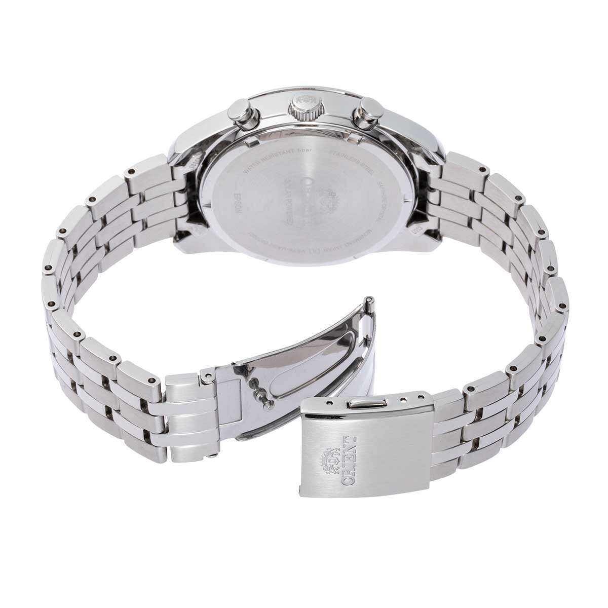 Orient Orient Chronograph RA-TX0303L (RN-TX0303L) кварцевые мужские часы часы крупный план синий циферблата