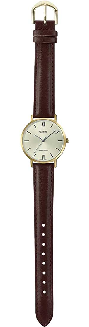 Casio Casio Collection LTP-VT01GL-9B кварцевые женские часы часы крупный план серебристый циферблата