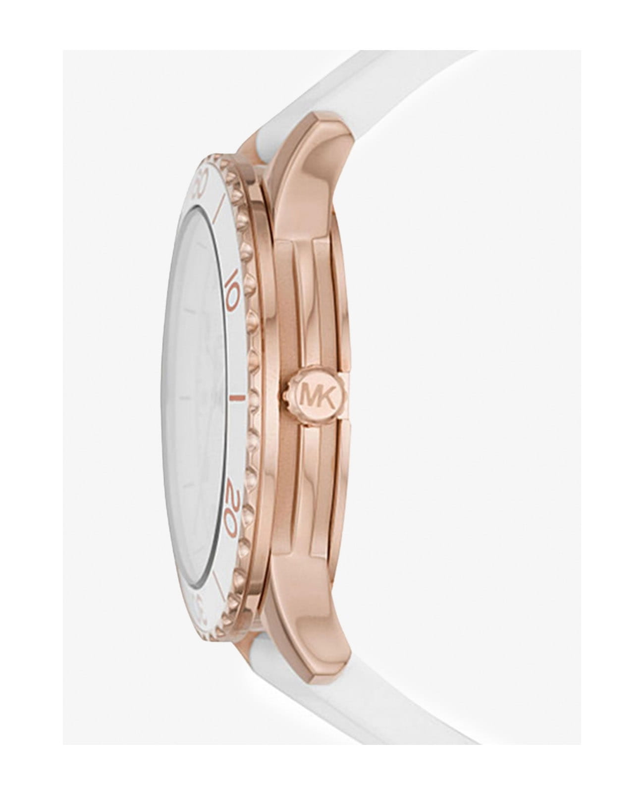 Michael Kors Michael Kors Runway MK6853,  сша женские часы на браслете силикон боковой вид