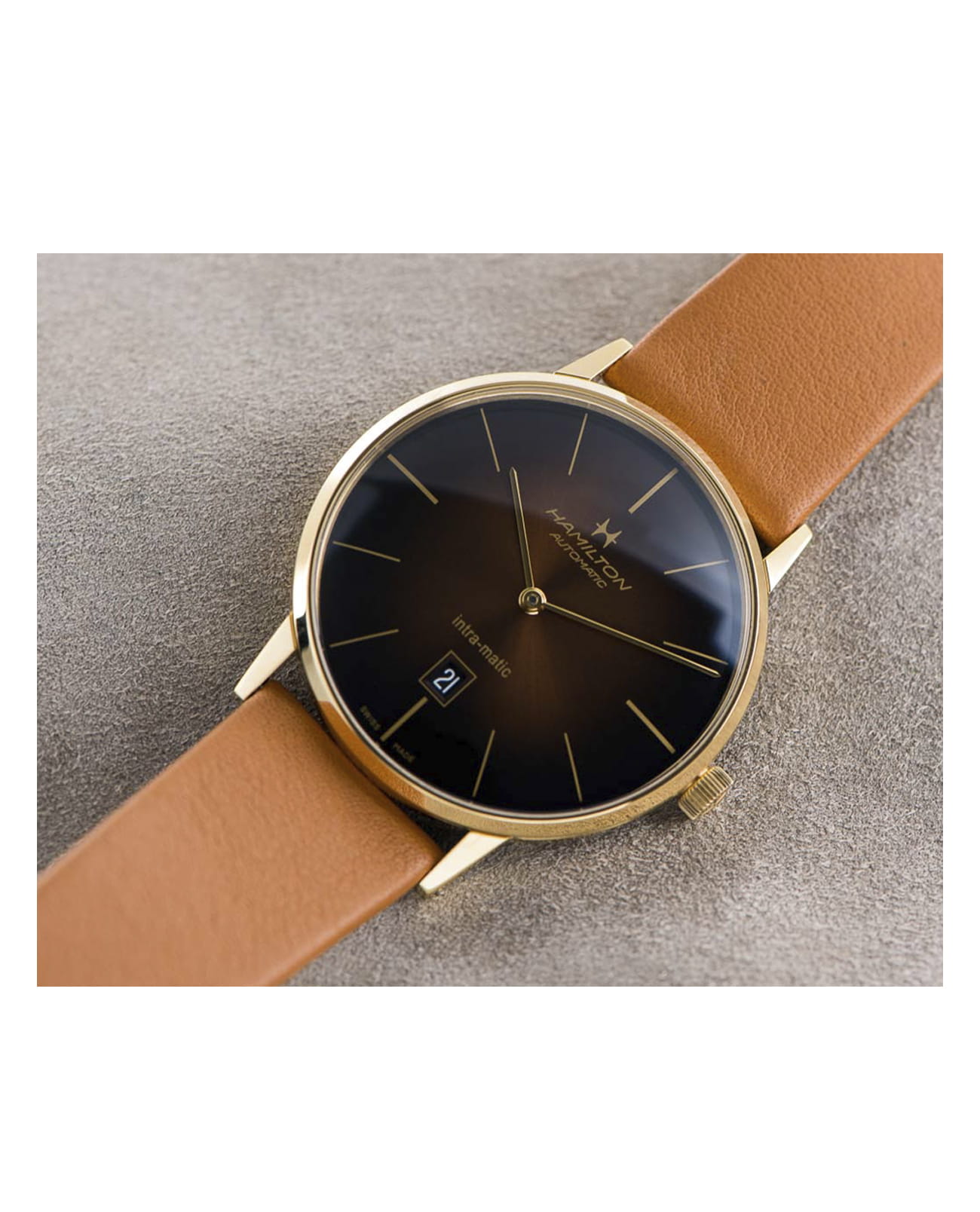 Hamilton Hamilton American Classic Intra-Matic Auto H38735501, american classic швейцария мужские часы на браслете кожаный боковой вид