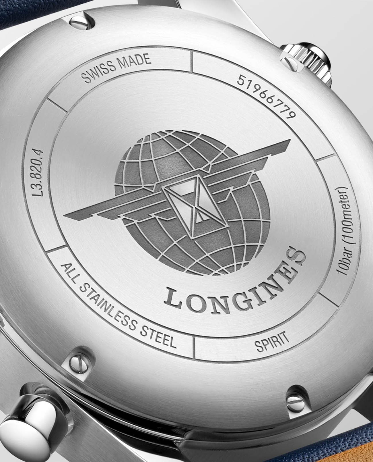 Longines Longines Spirit L3.820.4.93.0  - задняя крышка металл сталь корпуса, швейцария часы