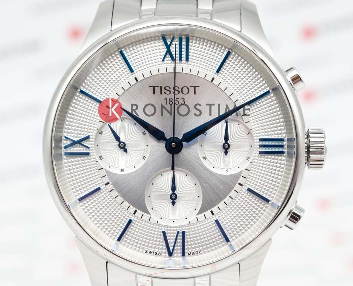 Tissot Tissot Chemin des Tourelles Automatic Chronograph T139.462.11.038.00, t-classic швейцария мужские часы на браслете нержавеющая сталь боковой вид